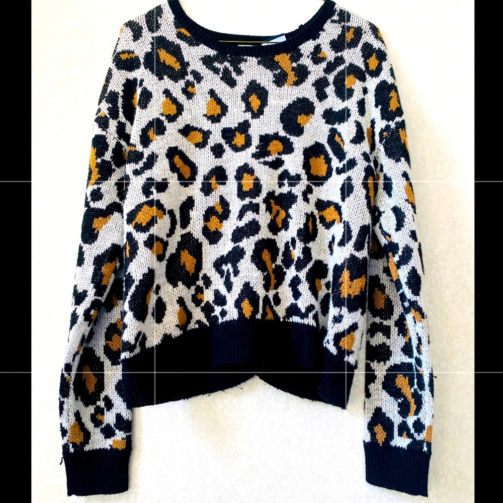 Leopard print sweater